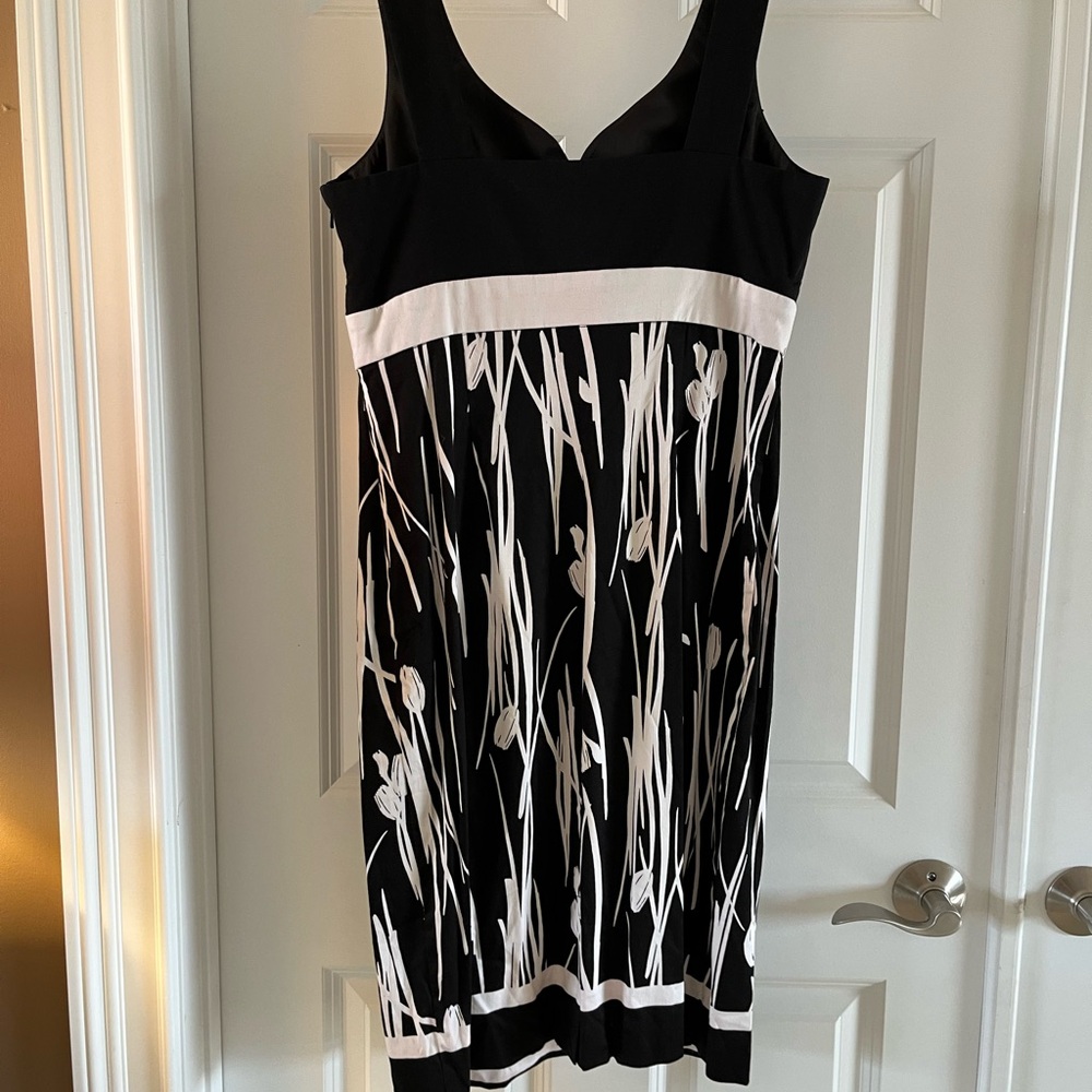 Elegant Black and White Dress